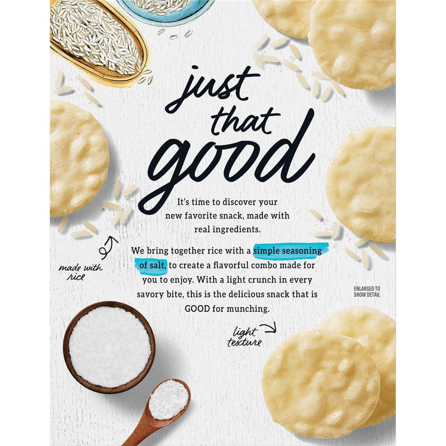 Good Thins Simply Salt Rice Snacks Gluten Free Crackers, Bulk Snack Crackers, 12 - 3.5 oz Boxes