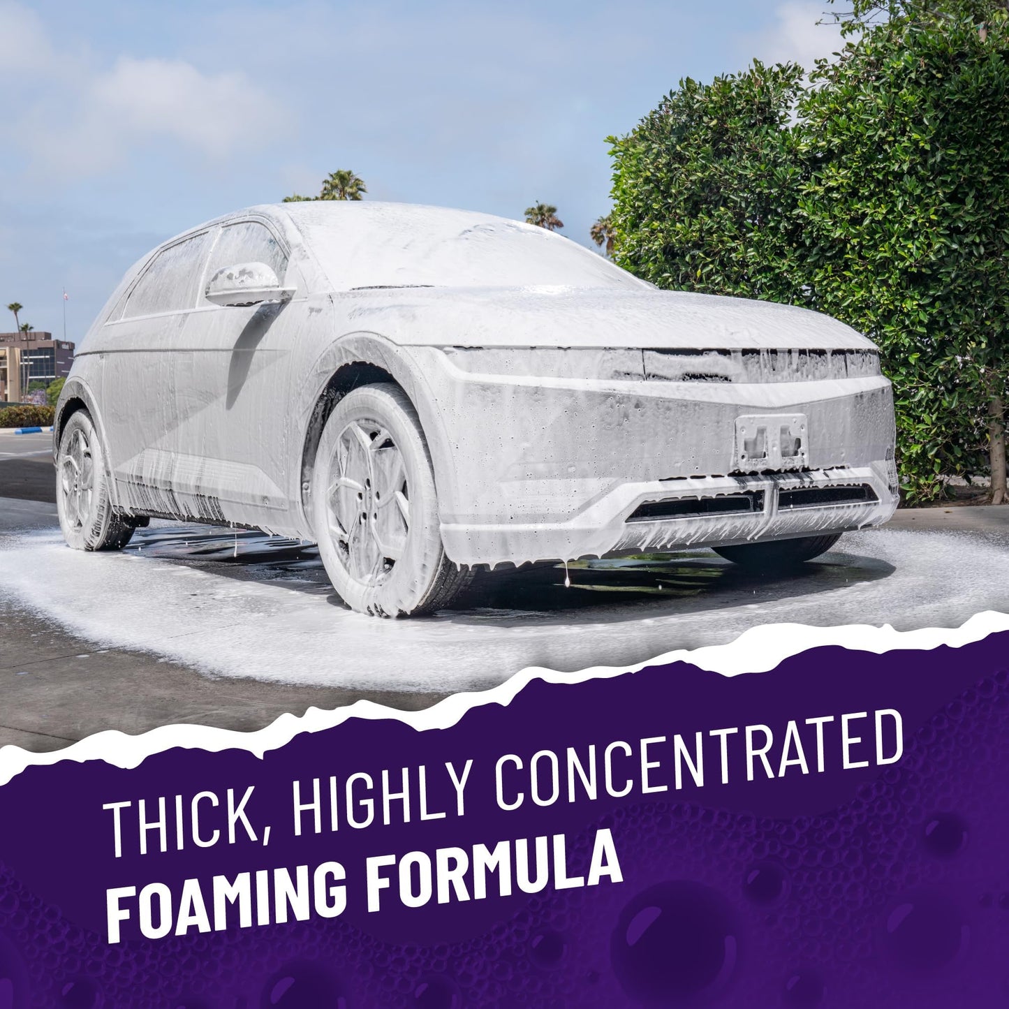 Chemical Guys Extreme Bodywash & Wax Foaming Car Wash Soap - Soap for Foam Cannons, Foam Guns, or Bucket Washes for Cars, Trucks, Motorcycles, RVs, and More, Grape Scent - 64 oz (Half Gallon)