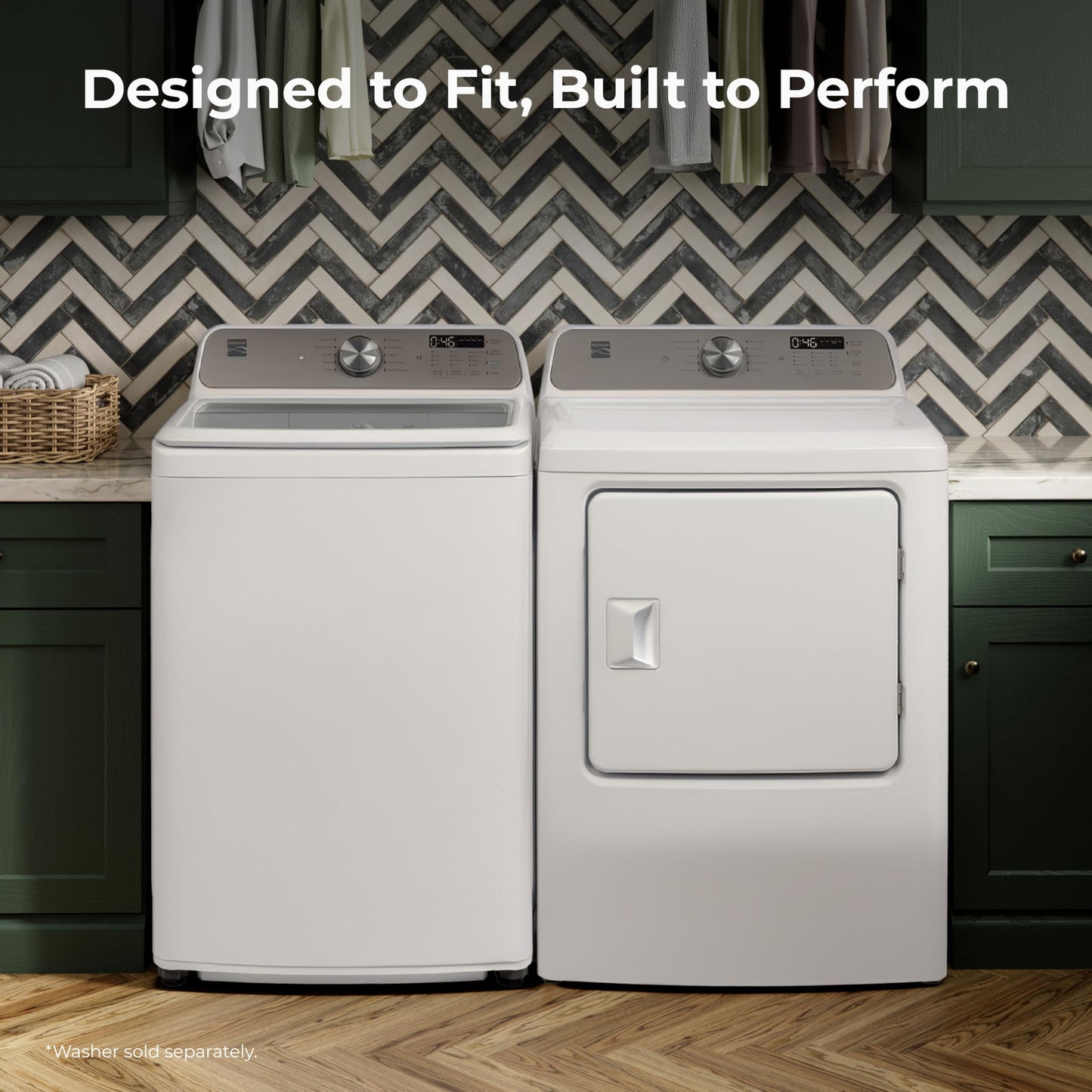 Kenmore 7.0 cu. ft. Front Load Electric Dryer - with Wrinkle Guard to Reduce Wrinkles & Static - Smart Sensor Drying - LED - White