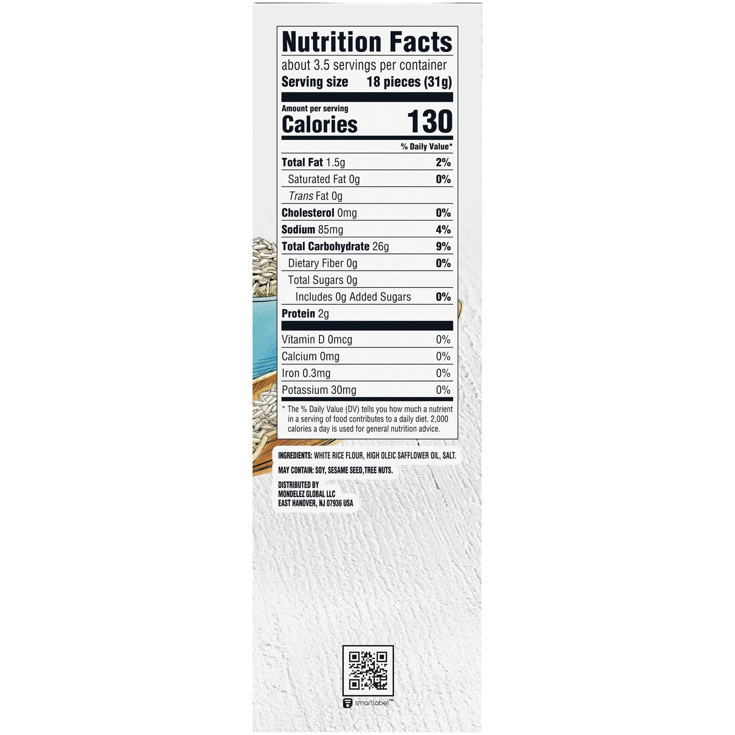Good Thins Simply Salt Rice Snacks Gluten Free Crackers, Bulk Snack Crackers, 12 - 3.5 oz Boxes