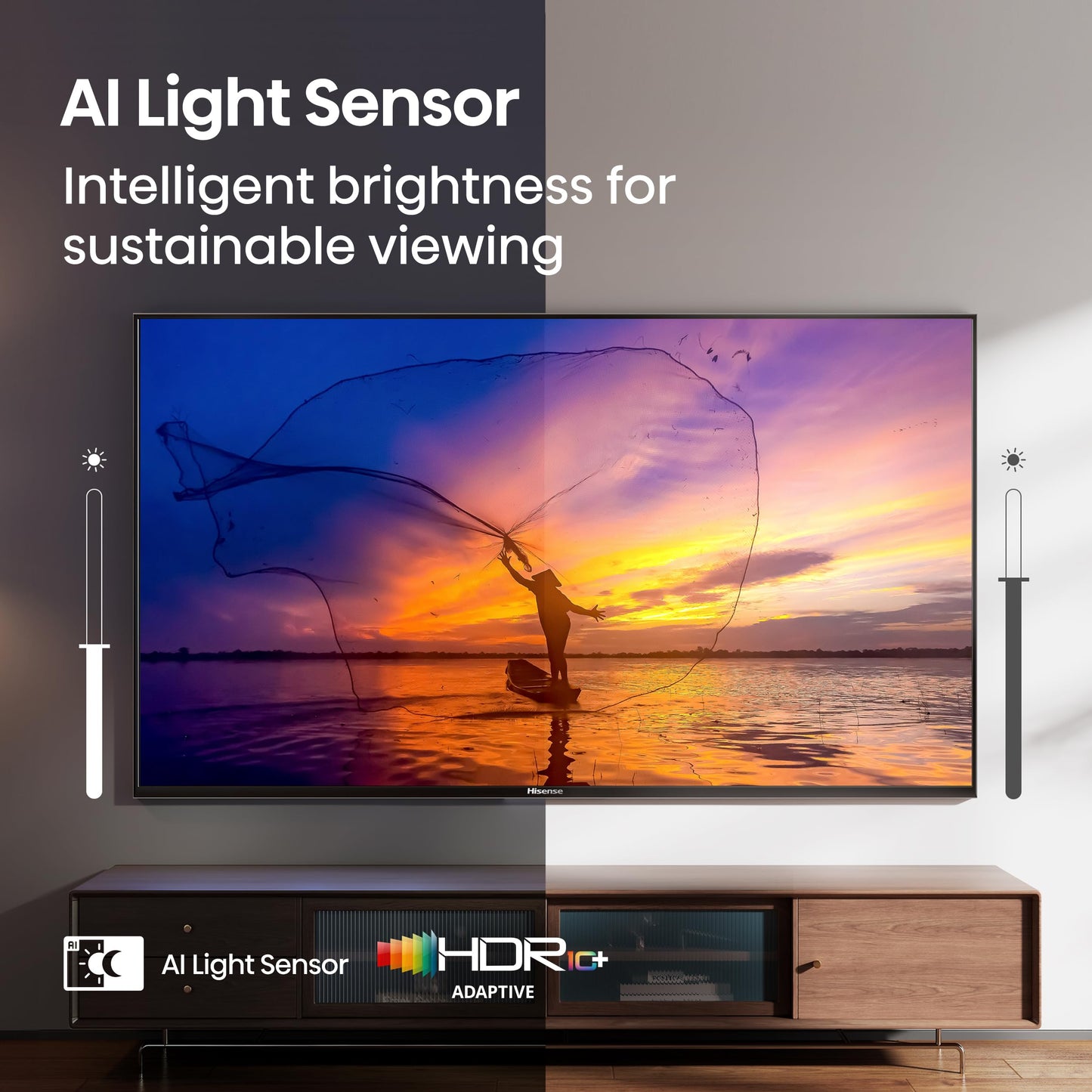 Hisense 75" E6 Cinema Series Hi-QLED 4K UHD Smart Fire TV (75E6QF, 2025 Model) - AI Light Sensor, Dolby Vision · Atmos, Voice Remote with Alexa, Motion Rate 120, HDR 10+ Adaptive, Game Mode Plus