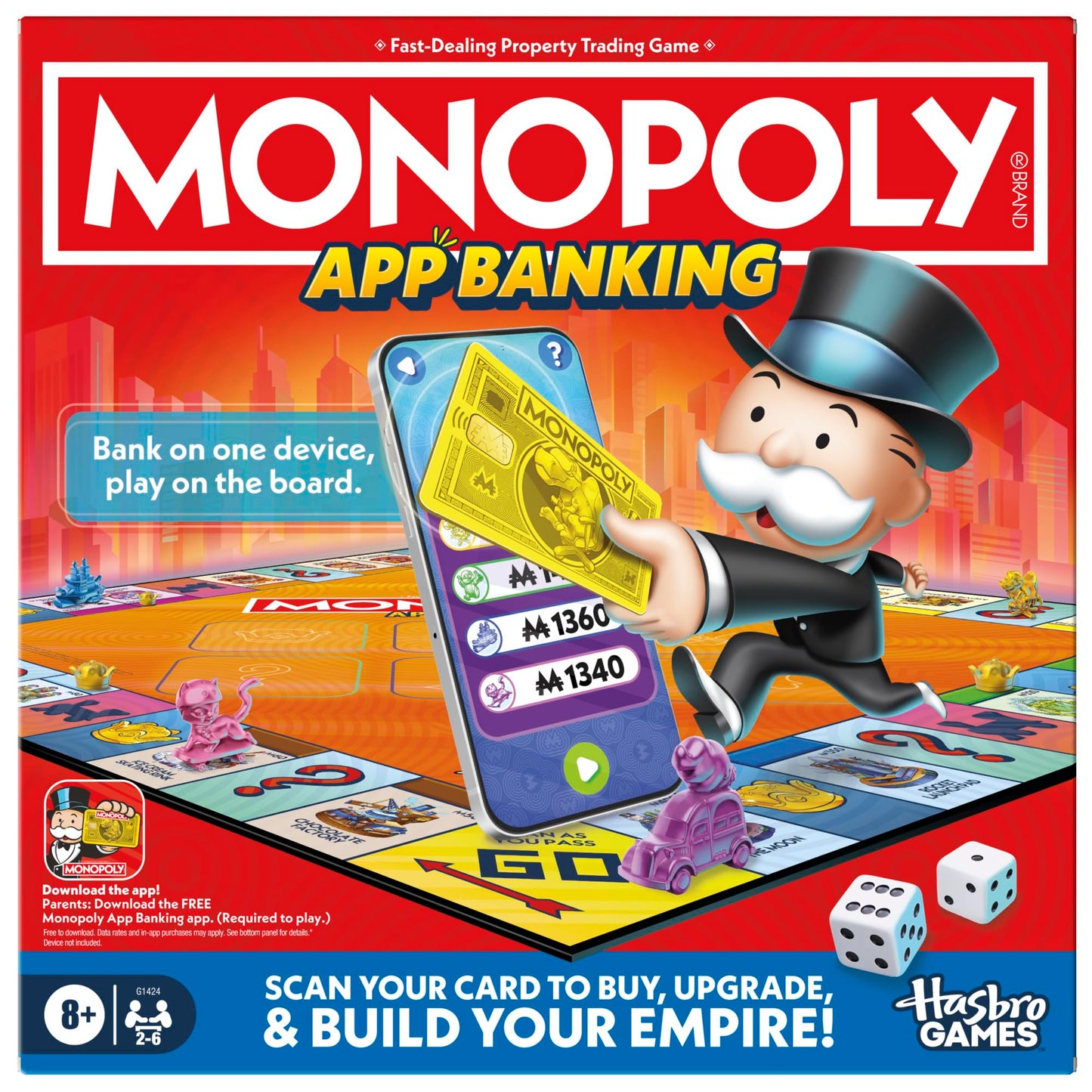 🔥82% Off!🔥Monopoly App Banking Board Game | App-Enabled Game