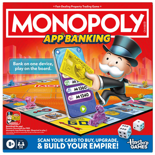 🔥82% Off!🔥Monopoly App Banking Board Game | App-Enabled Game