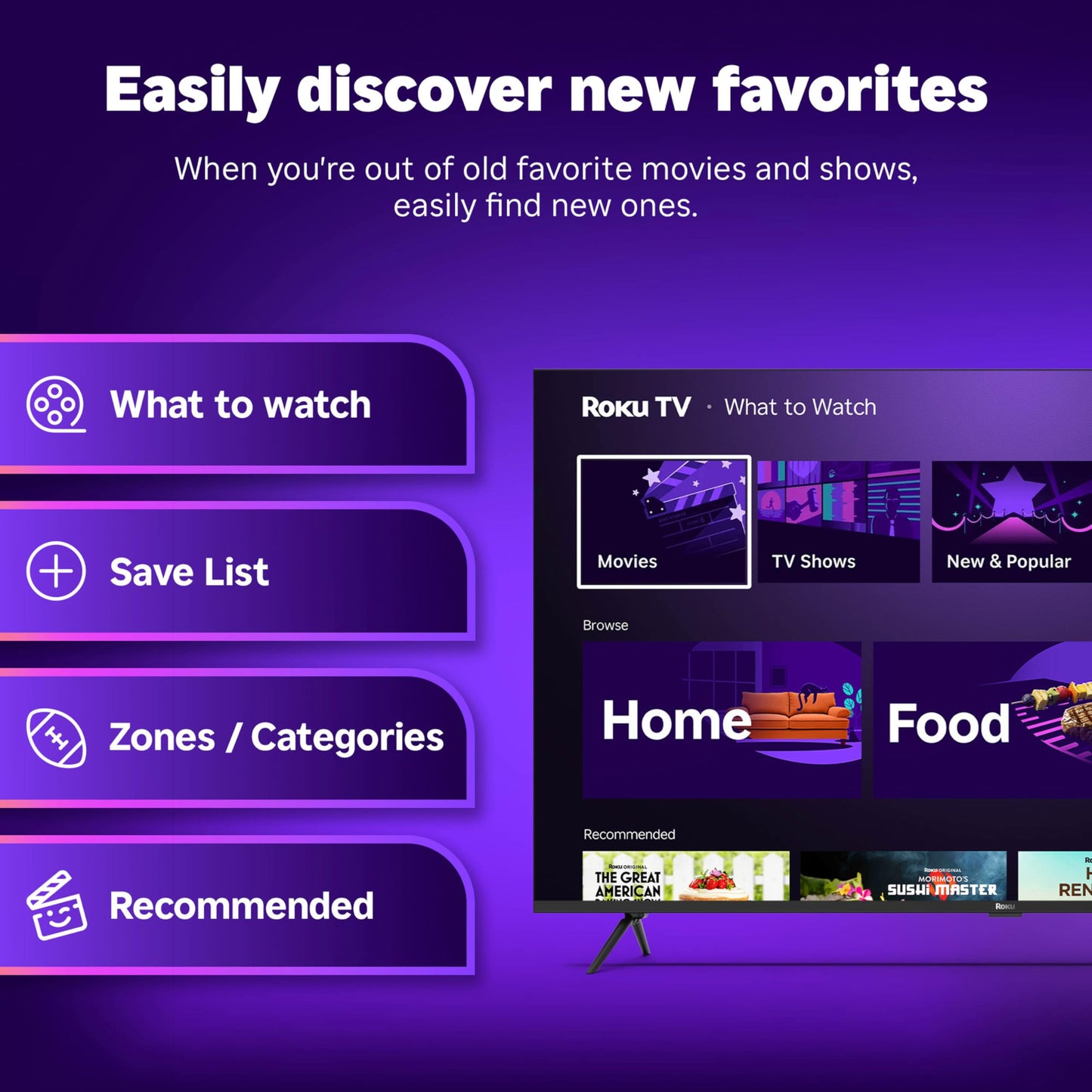 Roku Smart TV – 65-Inch Plus Series, Mini-LED TV – RokuTV with Enhanced Voice Remote – Flat Screen 4K QLED Television with Dolby Vision & Wi-Fi for Streaming Live Local News, Sports