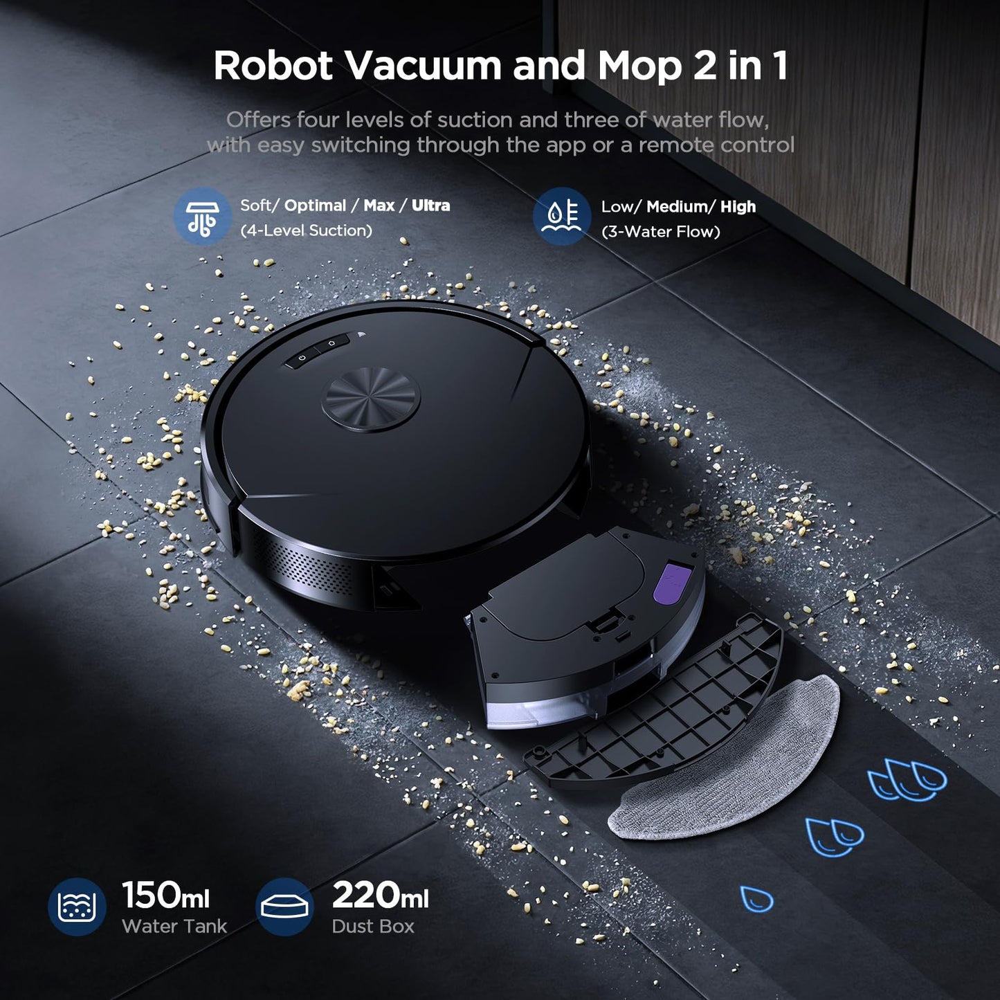 🔥73% Off!🔥UMMUND Robot Vacuum and Mop Combo