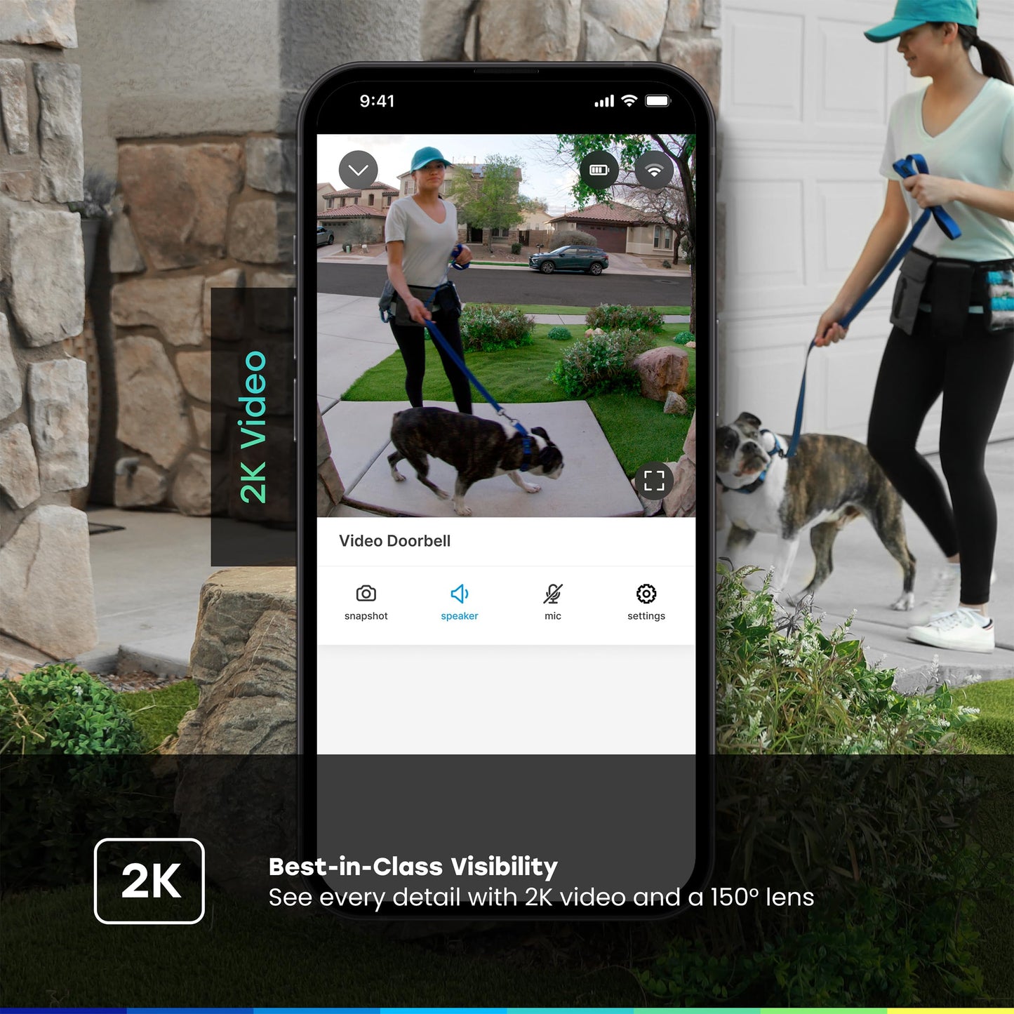 🔥72% Off!🔥Chamberlain myQ Video Doorbell | 2K Camera