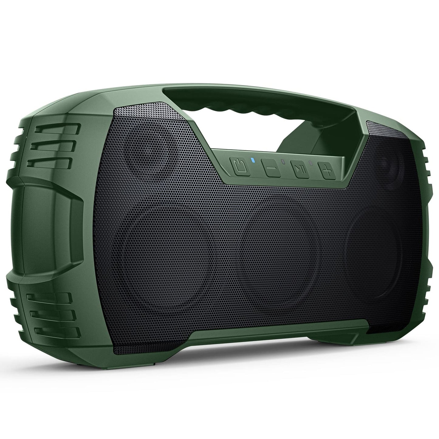IPX7 Waterproof Outdoor Bluetooth Speaker, Wireless, 90W(Peak), 32H Playtime, Floating Design, Deep Bass & Loud Stereo Sound, Portable with Handle, Rugged for Pool, Beach, Kayaking, Hiking, Black