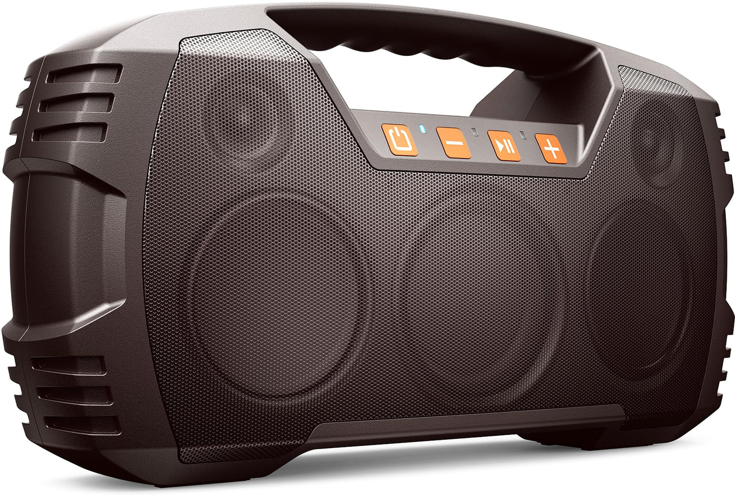 IPX7 Waterproof Outdoor Bluetooth Speaker, Wireless, 90W(Peak), 32H Playtime, Floating Design, Deep Bass & Loud Stereo Sound, Portable with Handle, Rugged for Pool, Beach, Kayaking, Hiking, Black