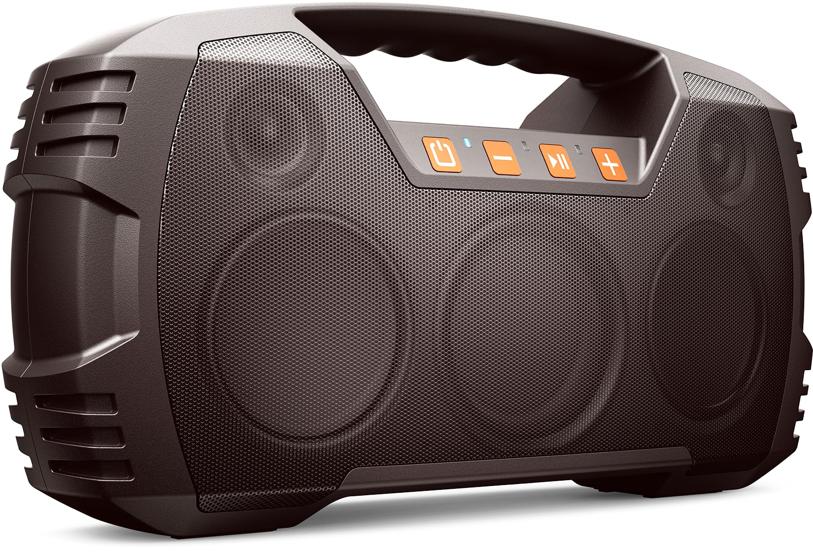 IPX7 Waterproof Outdoor Bluetooth Speaker, Wireless, 90W(Peak), 32H Playtime, Floating Design, Deep Bass & Loud Stereo Sound, Portable with Handle, Rugged for Pool, Beach, Kayaking, Hiking, Black