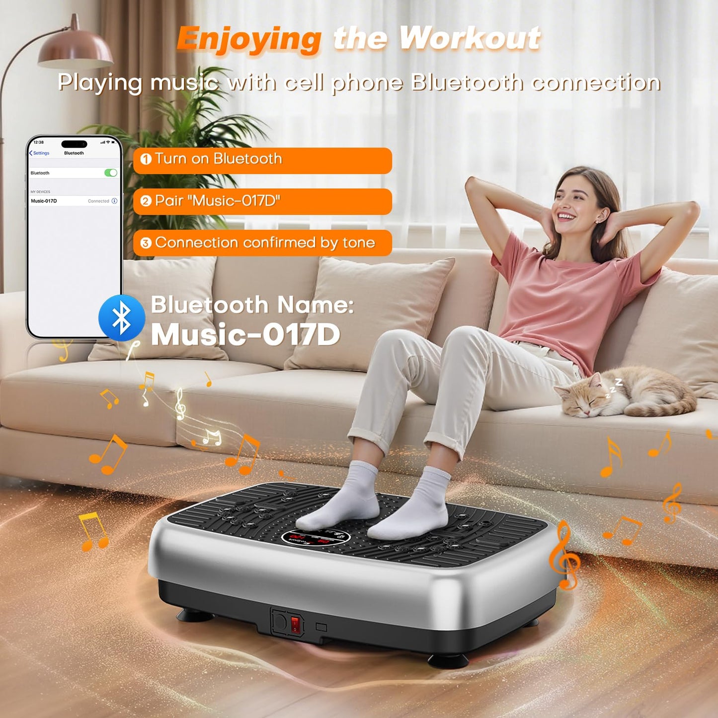 Vibration Plate Exercise Machine, 2026 EvoSpark Dual Motor Vibration Plate for Lymphatic Drainage, Whole Body Vibration Plates for Weight Loss, 450 Lbs Capacity Shake Fitness Platform