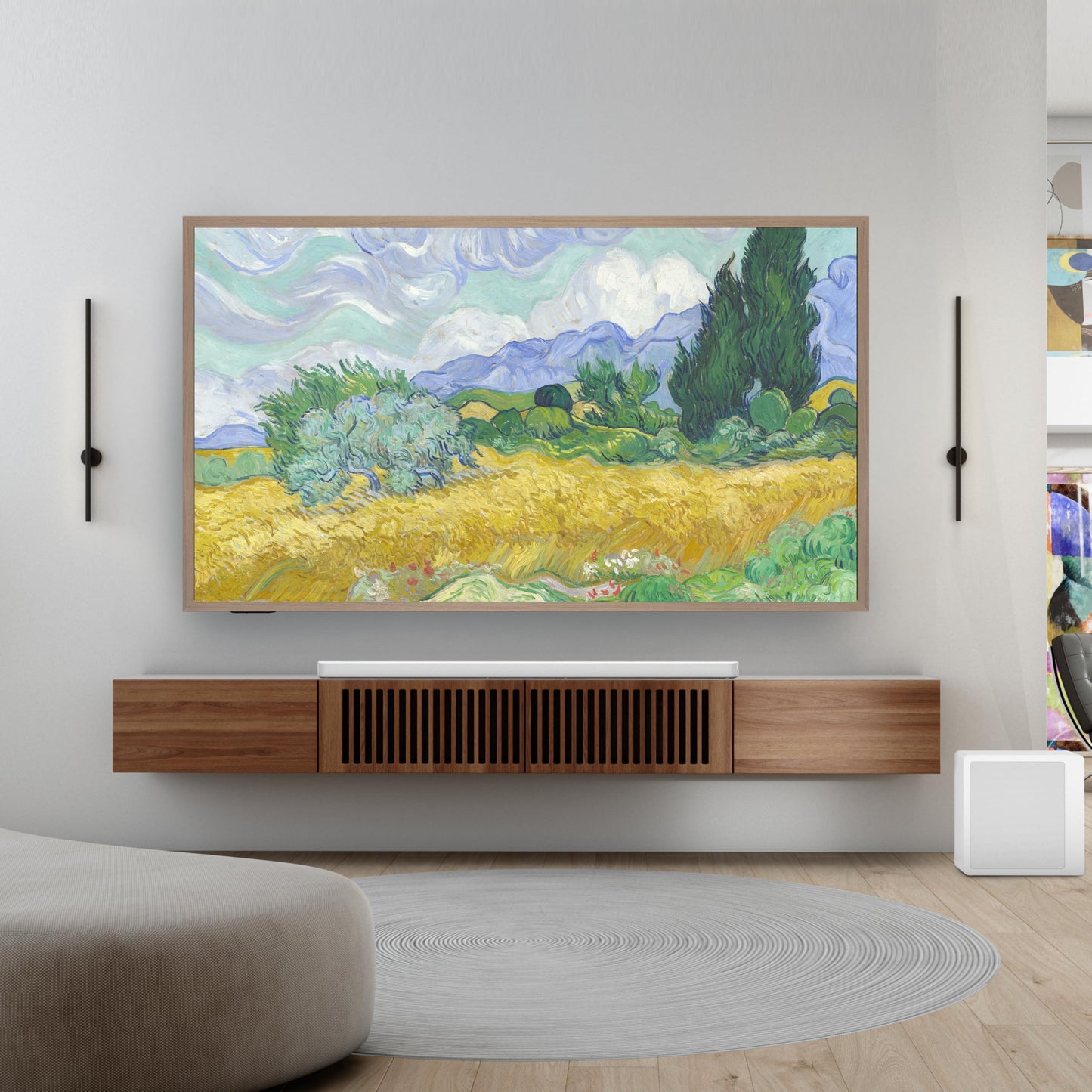 Hisense 55“ Hi-QLED S7 CanvasTV Series 4K UHD Google Smart Art TV (55S7SG, 2026 New) - 144Hz, Art Mode, Anti-Glare Panel, Dolby Vision HDR, Hi-Matte Display, Frame & UltraSlim Wall Mount Included