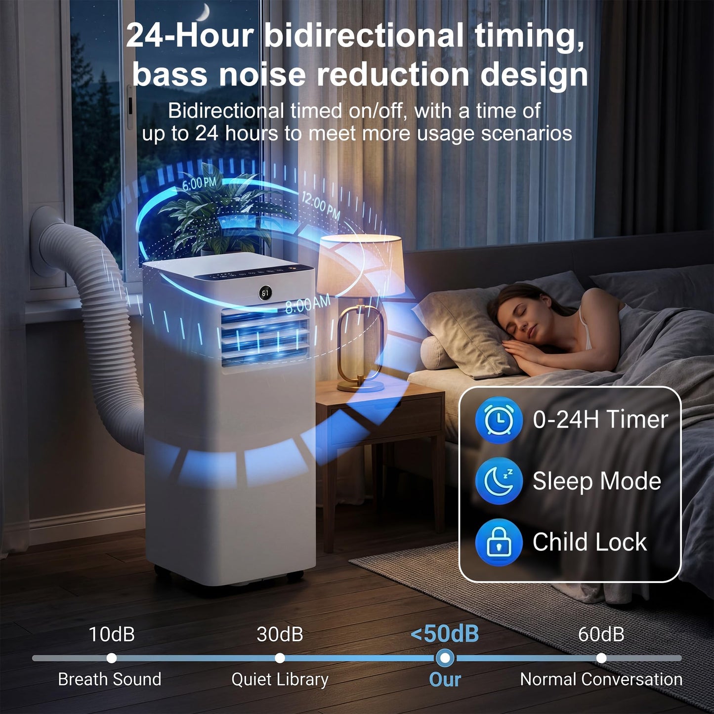 🔥74% Off!🔥AKIRES Portable Air Conditioners, 8000 BTU Air Conditioner