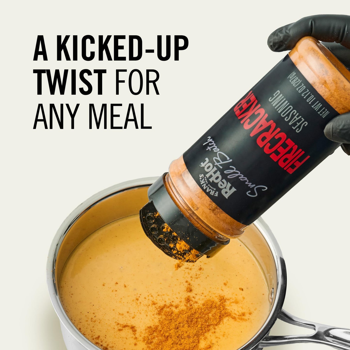 Frank’s RedHot Seasoning, Firecracker, Small Batch, Made for Chefs, Sweet & Savory Flavor for Wings, Pizza, Grilled Meat, Veggies, and More, 10.12 oz