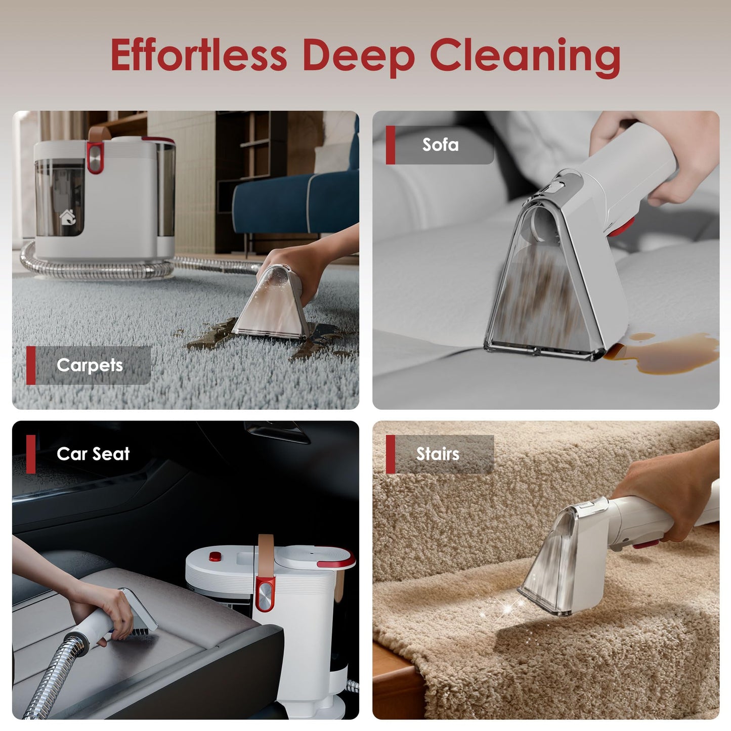 🔥74% Off!🔥WURESE Portable Carpet Cleaner Machine