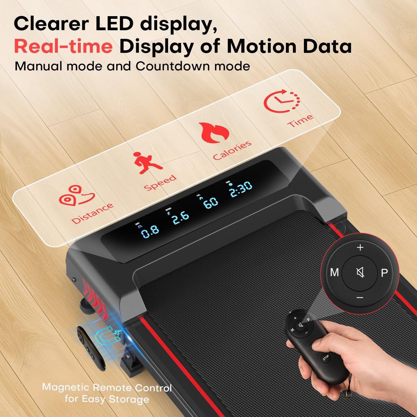 FOUSAE Walking Pad with 10% Incline Treadmills for Home, 4 in 1 6.2MPH Walking Pad Under Desk Treadmill with Full Screen LED Display, 2.75HP Brushless Drive, 12 HIIT Programs, 350 LBS Weight Capacity