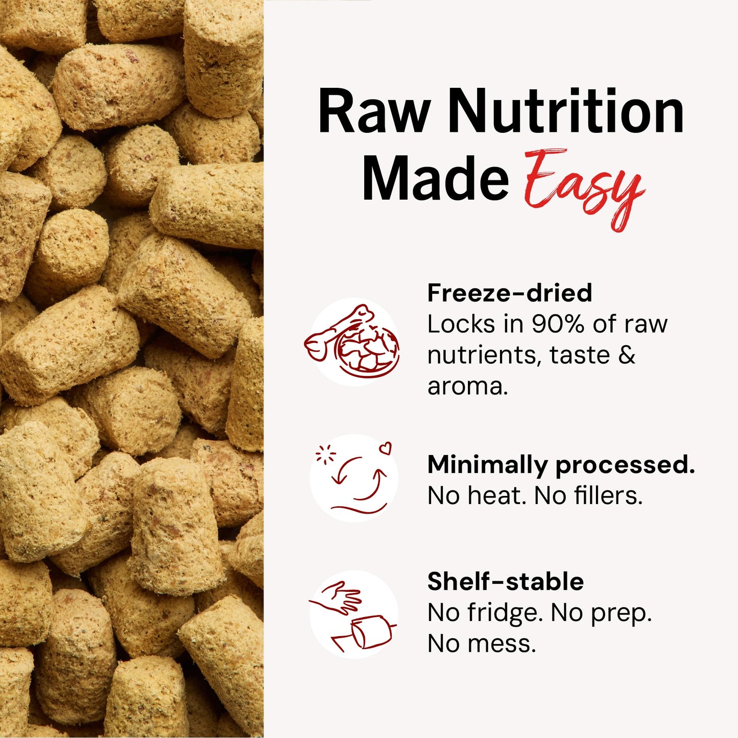 Stella & Chewy's Freeze-Dried Raw Chicken Meal Mixers- Dog Food Topper and Mixer - Made with 95% Cage-Free Chicken, Organs & Bone - Perfect for Picky Eaters - Grain-Free - 18oz