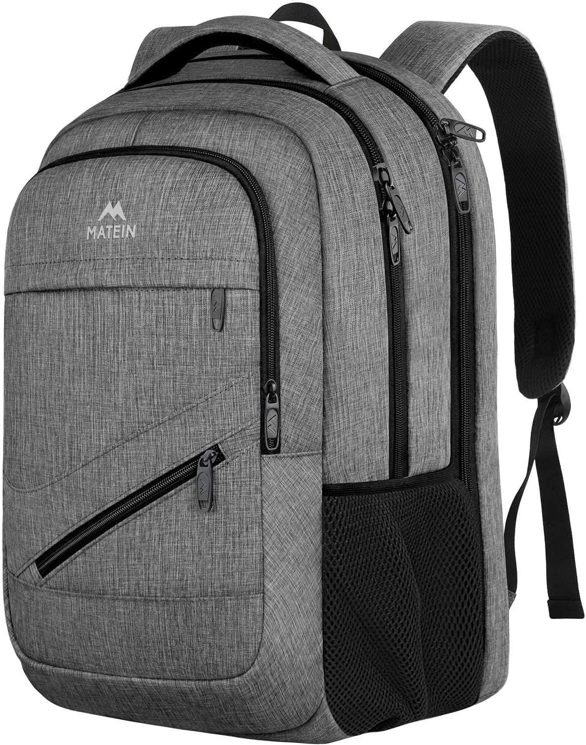 MATEIN Work Backpack for Women 17.3 In Laptop, Water Resistant Business Bag | Computer Backpack Fits 17" Notebook, TSA Approved Travel Back Pack with Multiple Pockets, Spacious Commute Bag, Beige Brown
