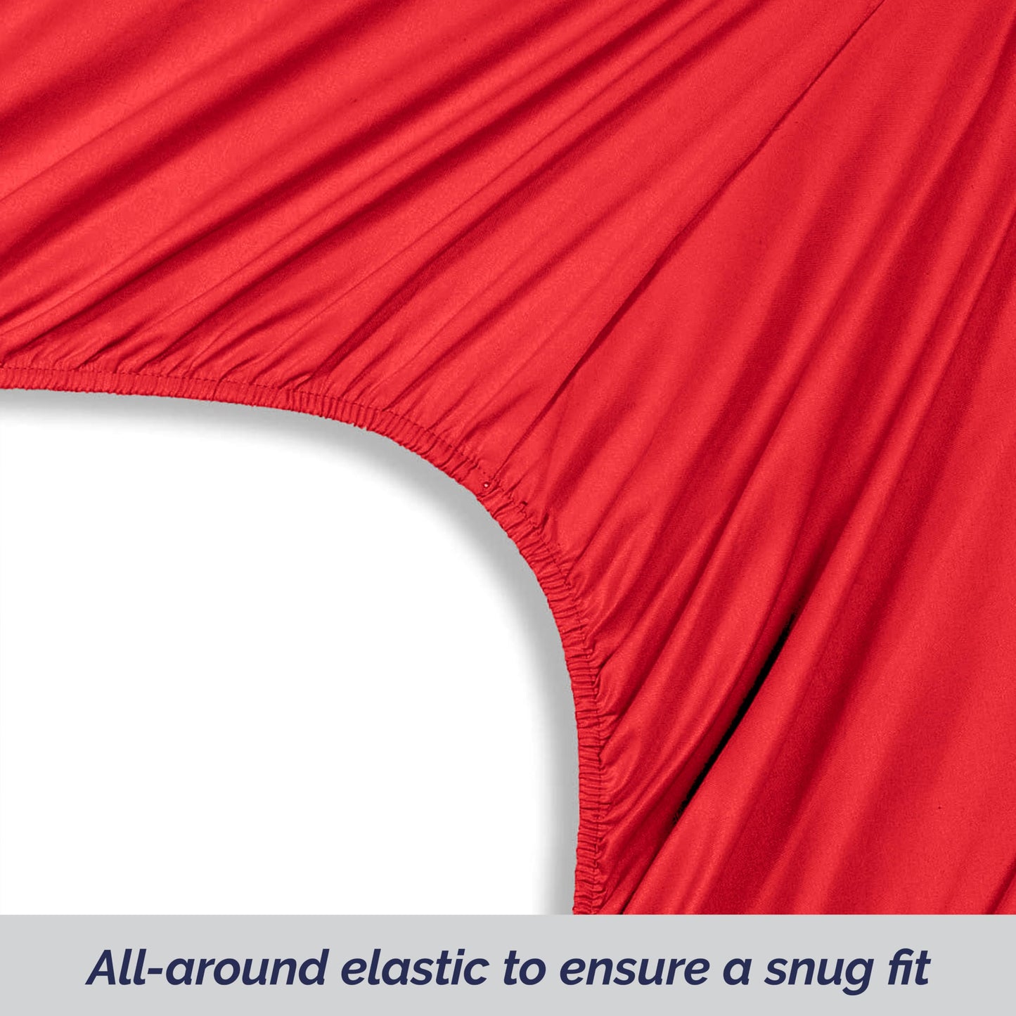 Elegant Comfort Super Soft Bulk 4-Pack Extra Deep Pocket 1500 Premium Hotel Quality Microfiber Fitted Sheet for High Mattress up to 21" inch with Double Sided Smart Pockets, Queen, Red