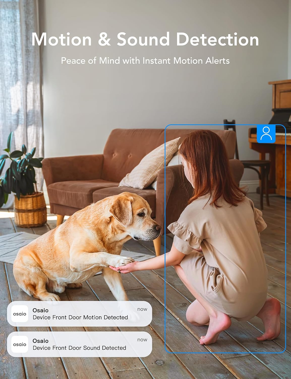 GNCC 2K Cameras for Home Security Indoor Cameras Wireless 2.4G/5G with App | Pet Cam, Dog Camera, Motion Detection, 2 Way Audio, Works with Alexa, Cloud Storage Optional, Fixed View, Plug-in, 4 Pack