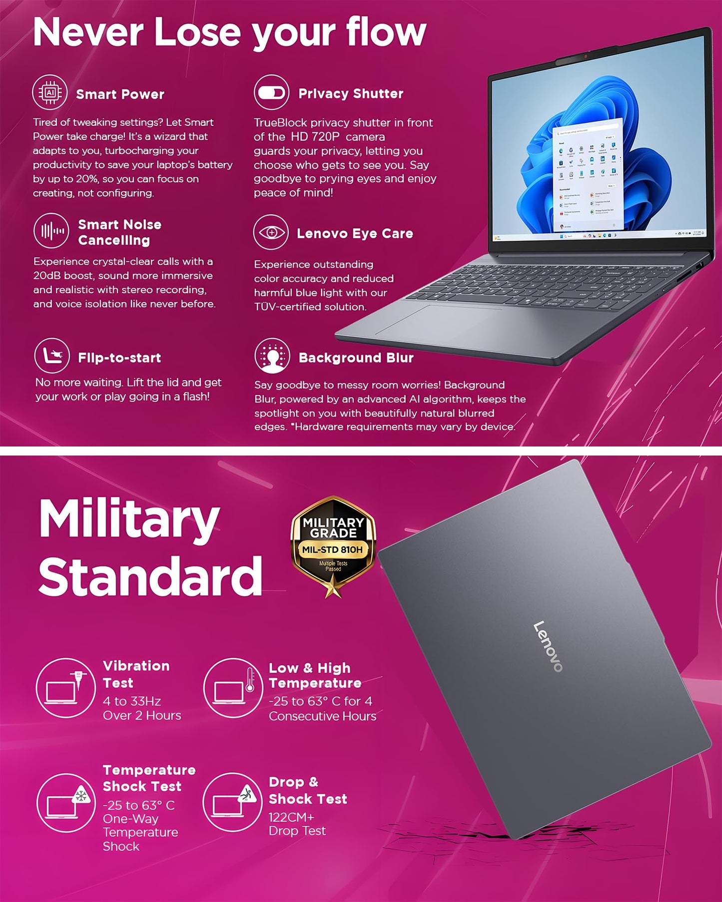 Lenovo Business Laptop with Copilot AI • 2026 Edition • Intel 13th Gen i5-13420H • 24GB DDR5 • 1TB SSD • 16" FHD+ • Microsoft 365 • WiFi 6 • Windows 11