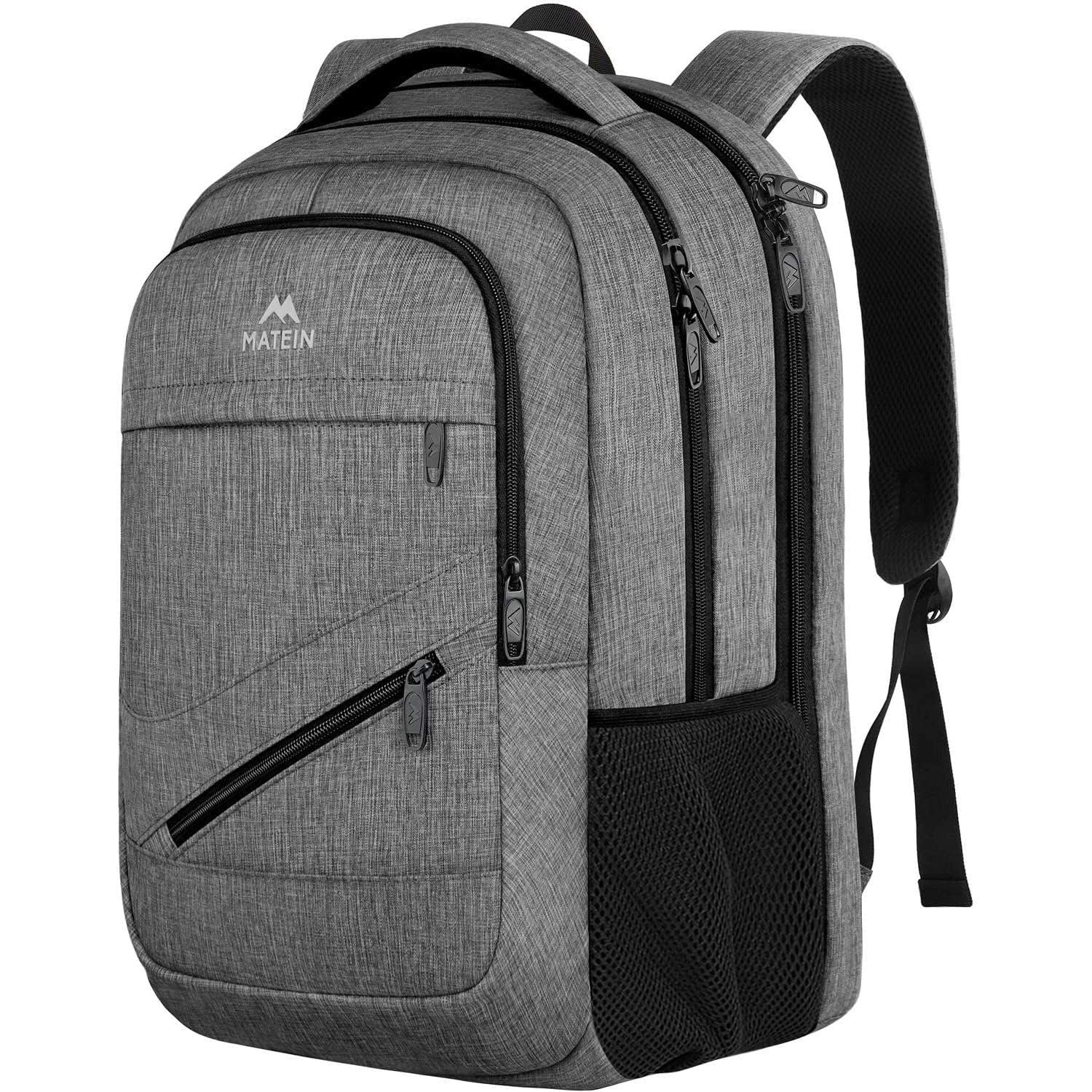 MATEIN Work Backpack for Women 17.3 In Laptop, Water Resistant Business Bag | Computer Backpack Fits 17" Notebook, TSA Approved Travel Back Pack with Multiple Pockets, Spacious Commute Bag, Beige Brown