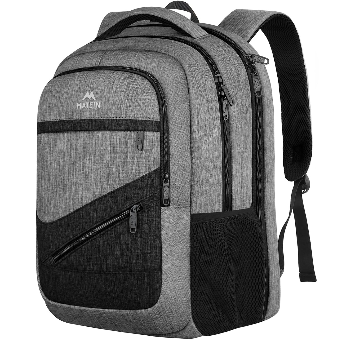 MATEIN Work Backpack for Women 17.3 In Laptop, Water Resistant Business Bag | Computer Backpack Fits 17" Notebook, TSA Approved Travel Back Pack with Multiple Pockets, Spacious Commute Bag, Beige Brown