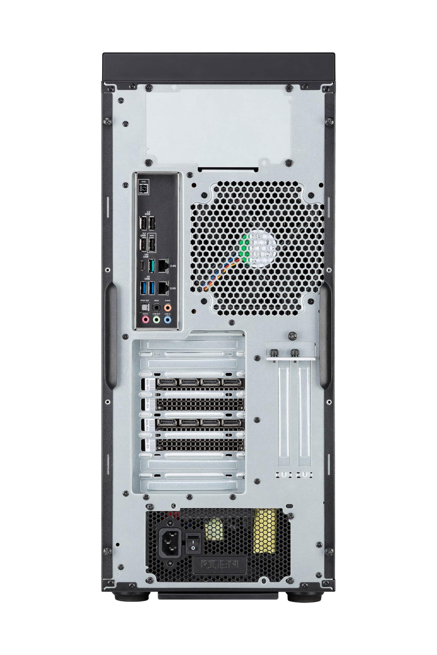 ASUS ExpertCenter Pro ET700I W7-B-750 Performance AI Barebones workstation supports Intel® Xeon® W-3400/W-2400, PCIe 5.0, DDR5 ECC, 2x 2.5Gb LAN, 2 x M.2, 2x GPU support, 750W 80 PLUS® Gold PSU, USB C