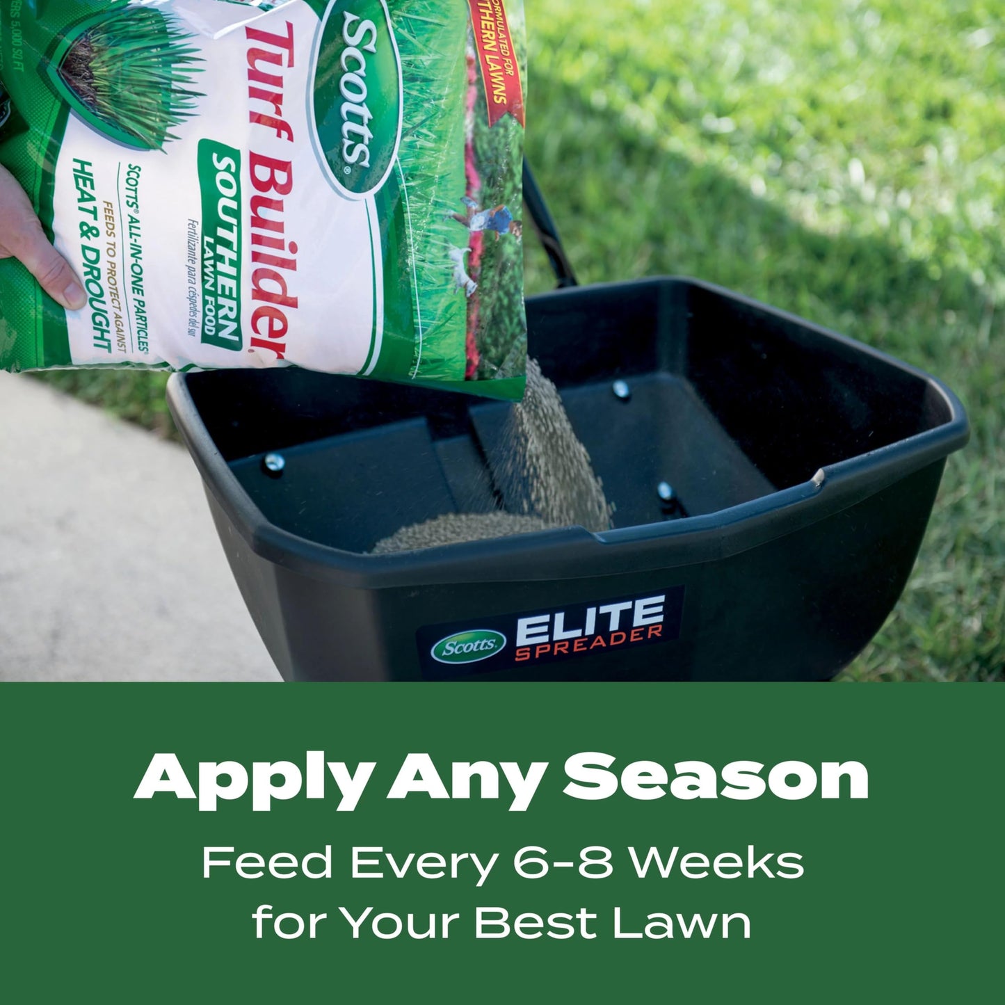 Scotts Lawn Fertilizer - Southern Turf Builder for Southern Grass - 15,000 Sq. Ft. - Granules