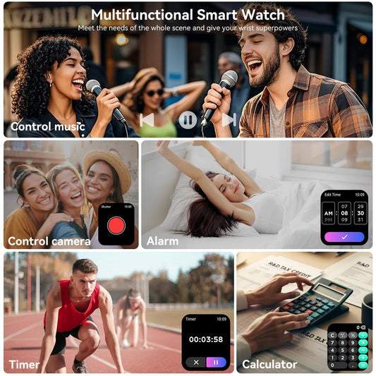🔥79% Off!🔥Smart Watch for Men Women, 1.83" HD Touch Screen