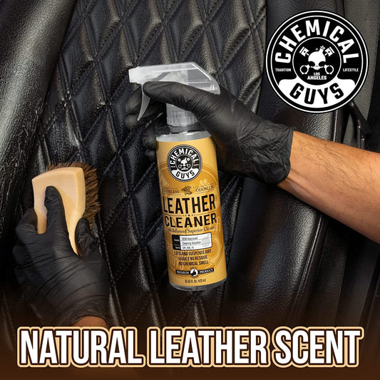 Chemical Guys SPI1091601 Leather Cleaner and Conditioner Leather & Interior Care Bundle + SPI22016 Total Interior Cleaner & Protectant, Safe for Cars, Home, Office, & More (16 fl oz) 3 Items