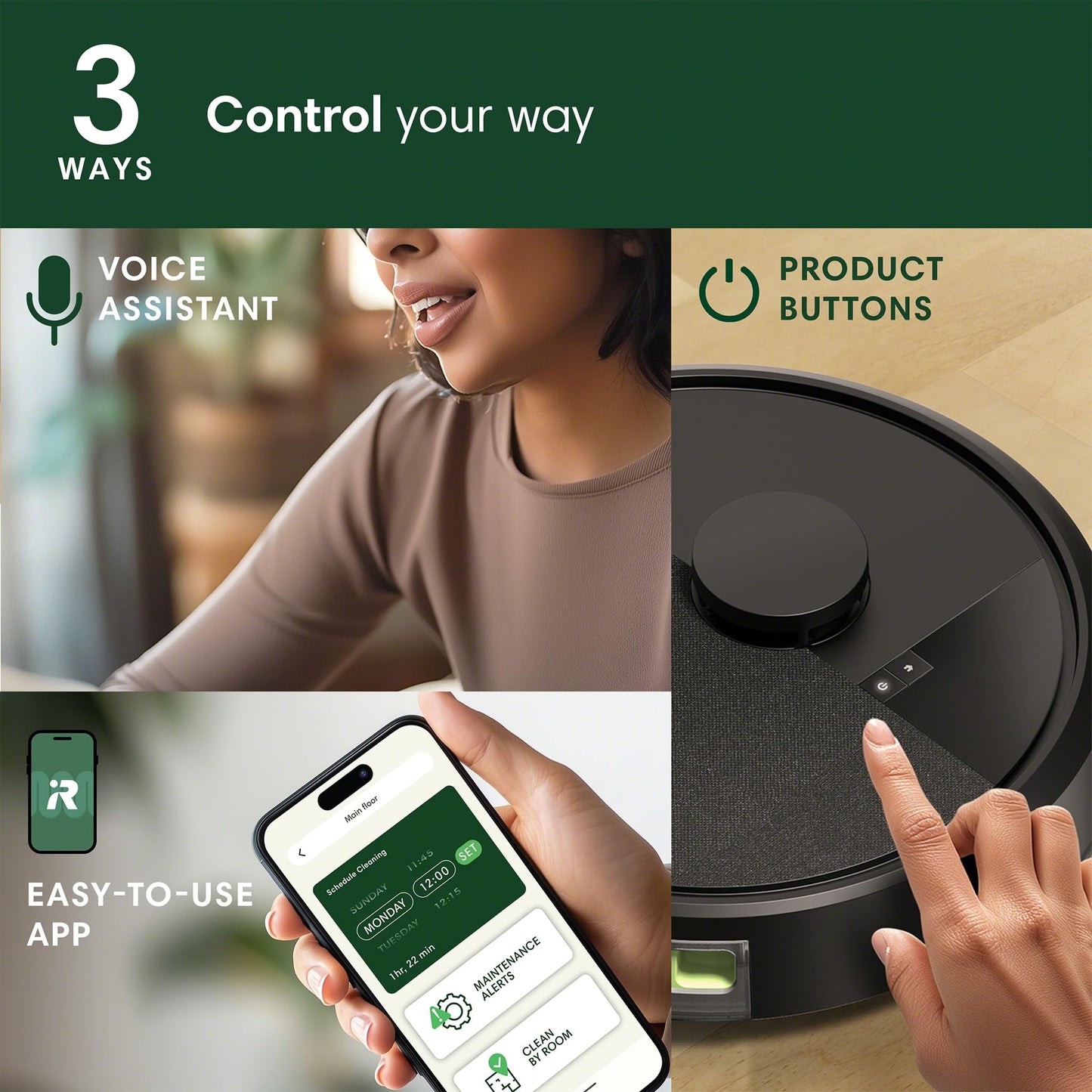 iRobot Roomba 105X Robot Vacuum, Smart LiDAR Mapping, 70X Power‑Lifting Suction, Custom Room Cleaning, App & Voice Control, Auto Recharge, Great for Homes with Pets & Kids