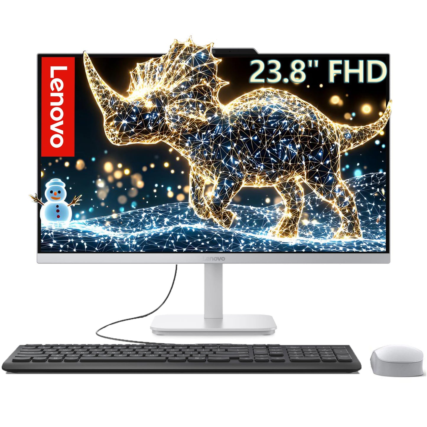Lenovo Flagship 24" FHD All-in-One Desktop • 2026 Business Edition • Intel 8-Core Processor (up to 3.8 GHz) • 8GB DDR4 RAM • 512GB SSD, • Wi-Fi 6 • Windows 11