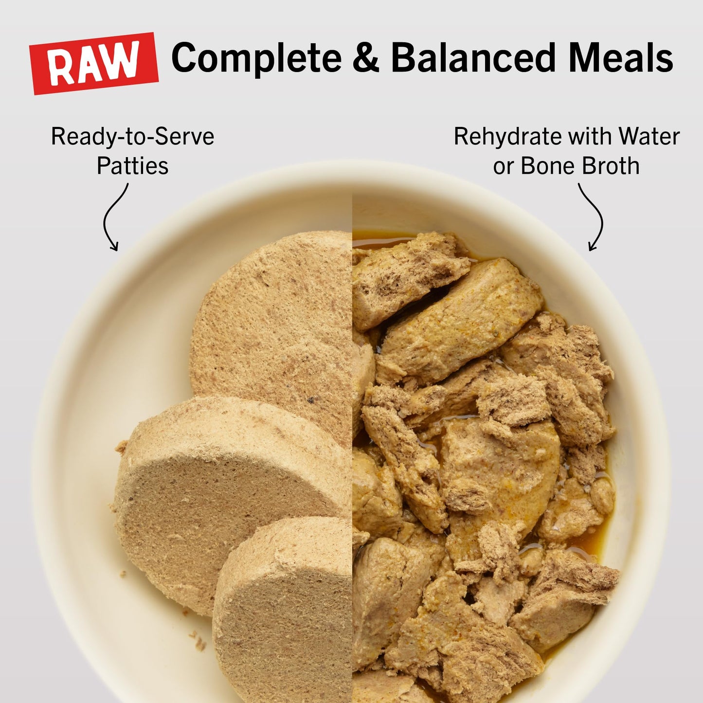 Stella & Chewy's Freeze-Dried Raw Dinner Patties - Chicken Recipe - High Protein Grain-Free Puppy & Dog Food - Perfect for Picky Eaters - 25 oz