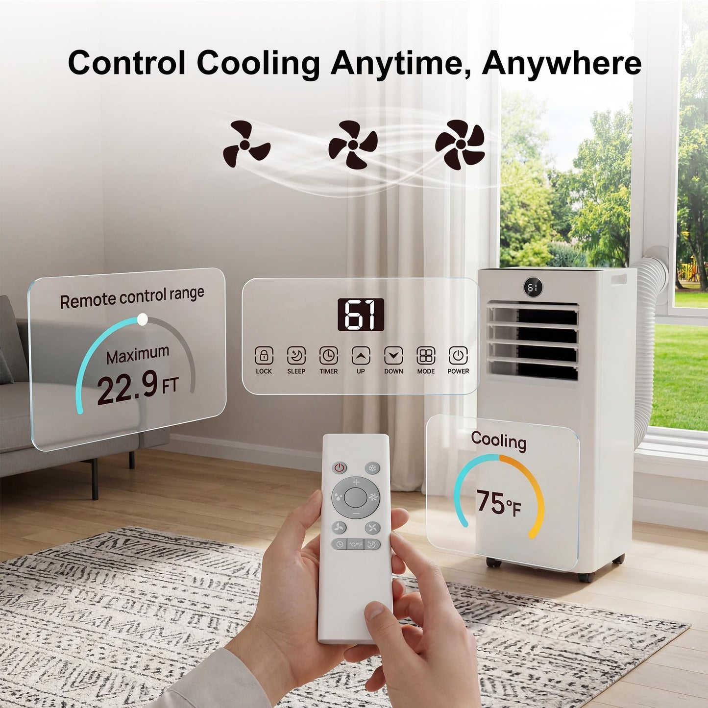 🔥74% Off!🔥AKIRES Portable Air Conditioners, 8000 BTU Air Conditioner