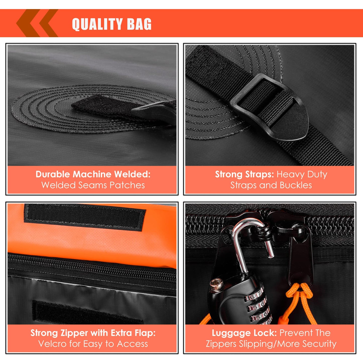 MeeFar Hitch Mount Cargo Carrier Bag Soft Shell 100% Waterproof 16 Cubic Feet (58" 24" 19") Include 8 Reinforced Straps for Truck Pickup All Vehicle with Steel Cargo Basket