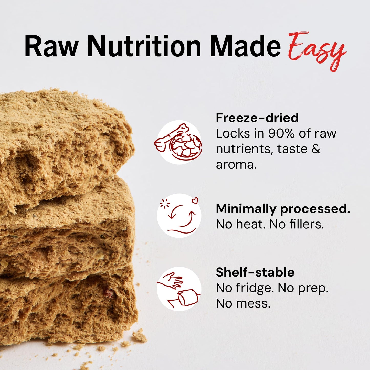 Stella & Chewy's Freeze-Dried Raw Dinner Patties - Chicken Recipe - High Protein Grain-Free Puppy & Dog Food - Perfect for Picky Eaters - 25 oz