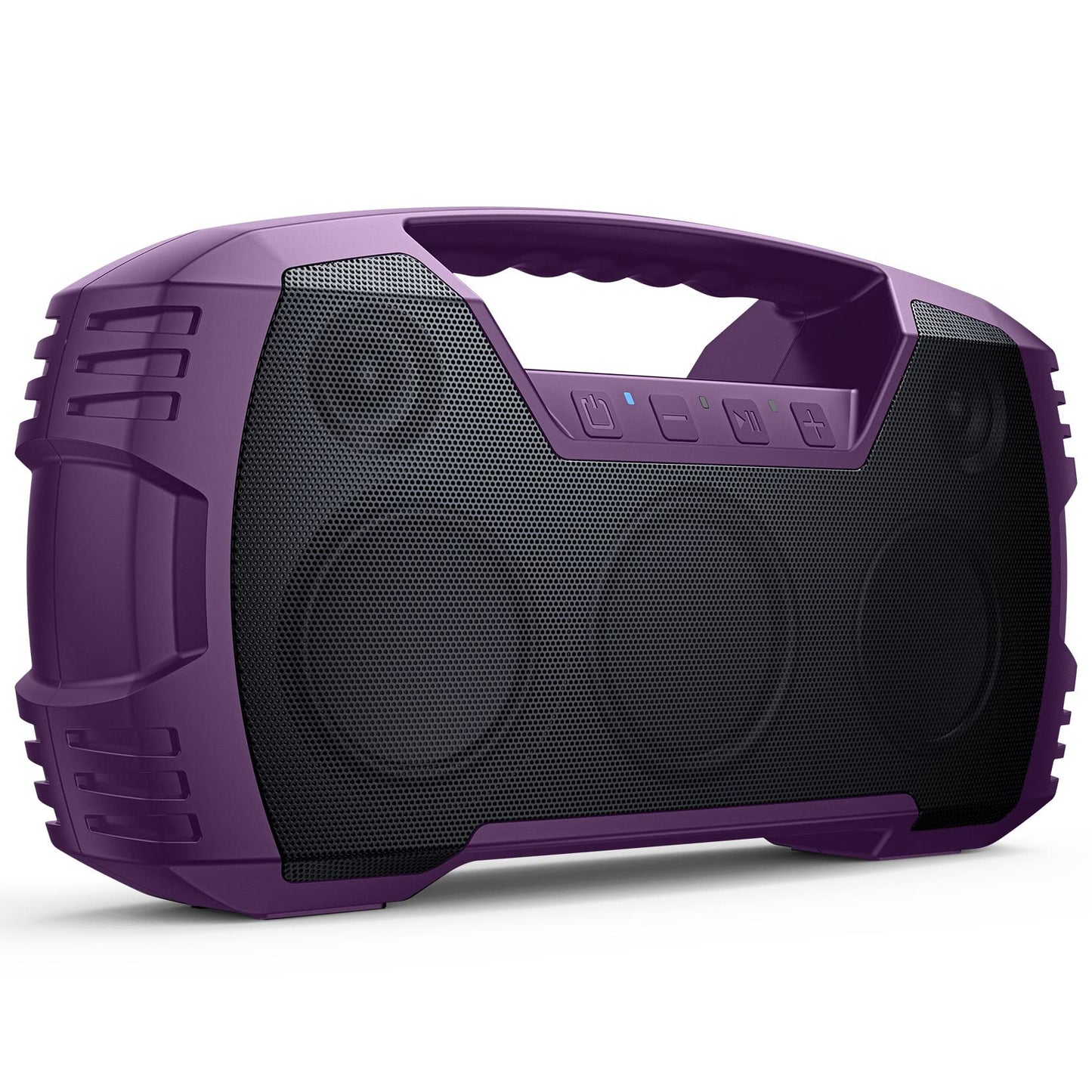 IPX7 Waterproof Outdoor Bluetooth Speaker, Wireless, 90W(Peak), 32H Playtime, Floating Design, Deep Bass & Loud Stereo Sound, Portable with Handle, Rugged for Pool, Beach, Kayaking, Hiking, Black