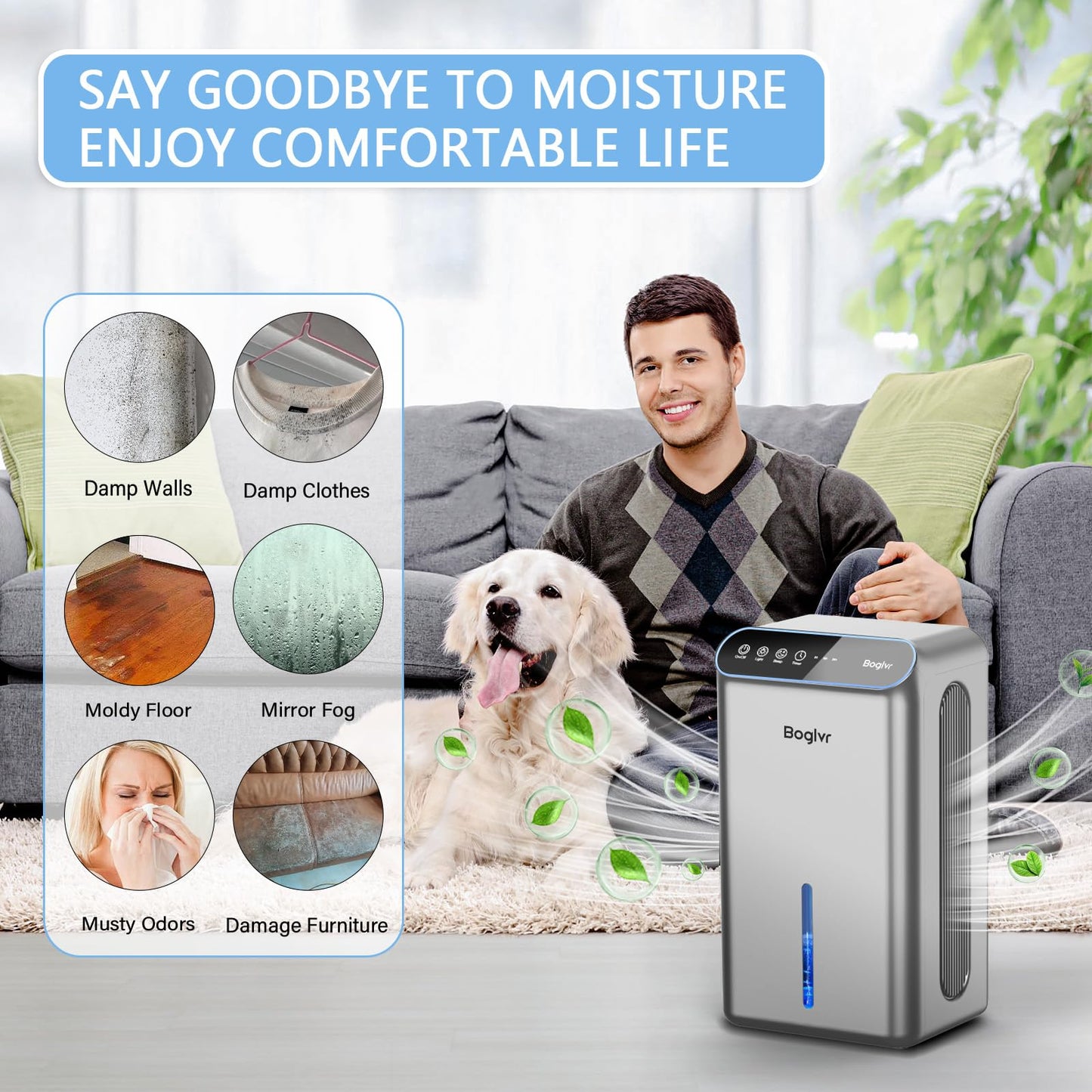🔥79% Off!🔥Dehumidifier for Home up to 1000 sq.ft