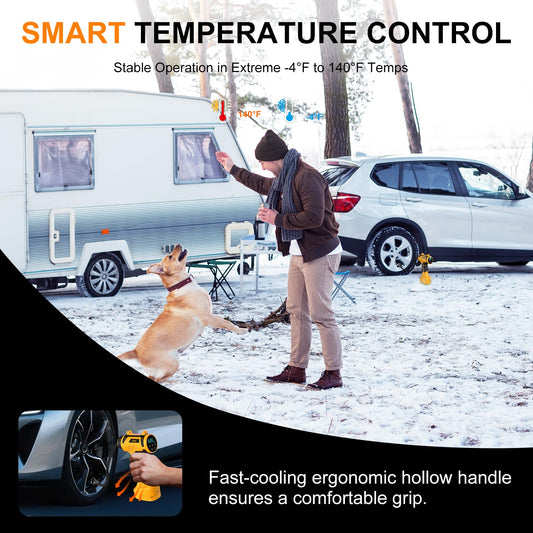 🔥73% Off!🔥𝟗𝟔𝟎𝟎𝐦𝐀𝐡 Tire Inflator Portable Air Compressor