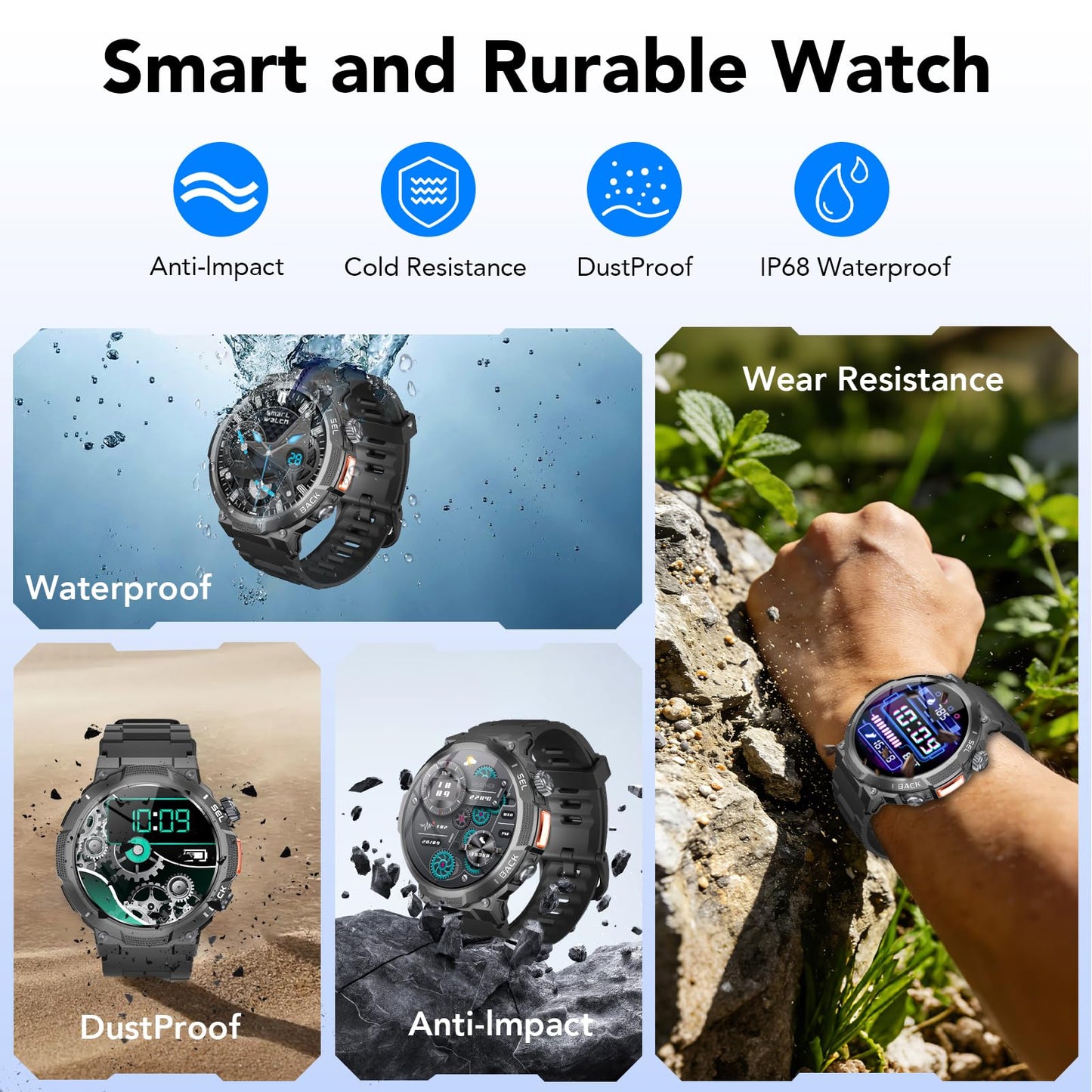 🔥72% Off!🔥Military Smart Watches for Men