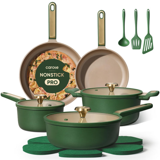 🔥80% off!🔥CAROTE Pots and Pans Set Non stick, Cookware Set, 16pcs