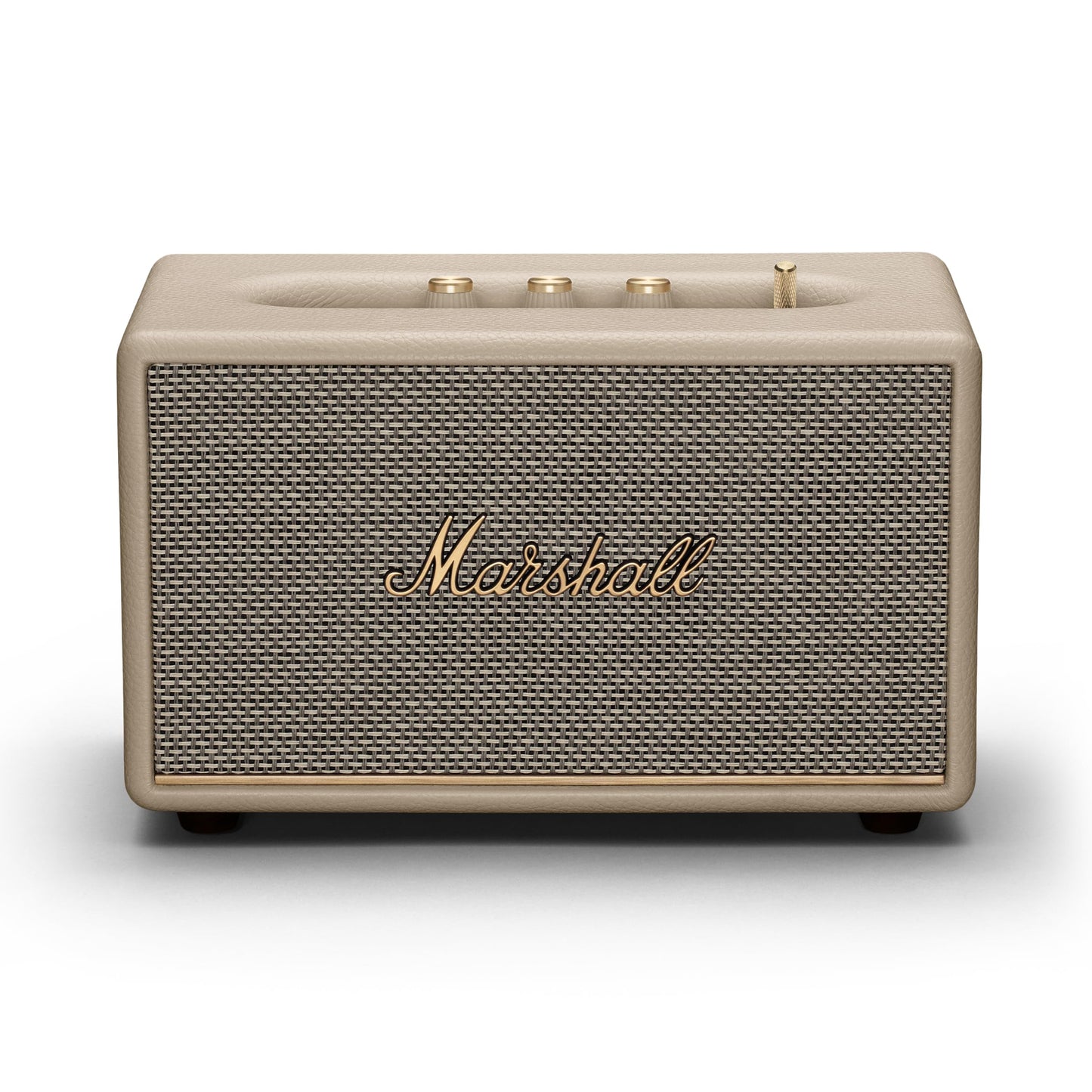 Marshall Acton III Bluetooth Home Speaker - Loud Stereo Sound with Bass and Treble Controls | Plug-in Powered | 3.5mm Aux Input - Cream