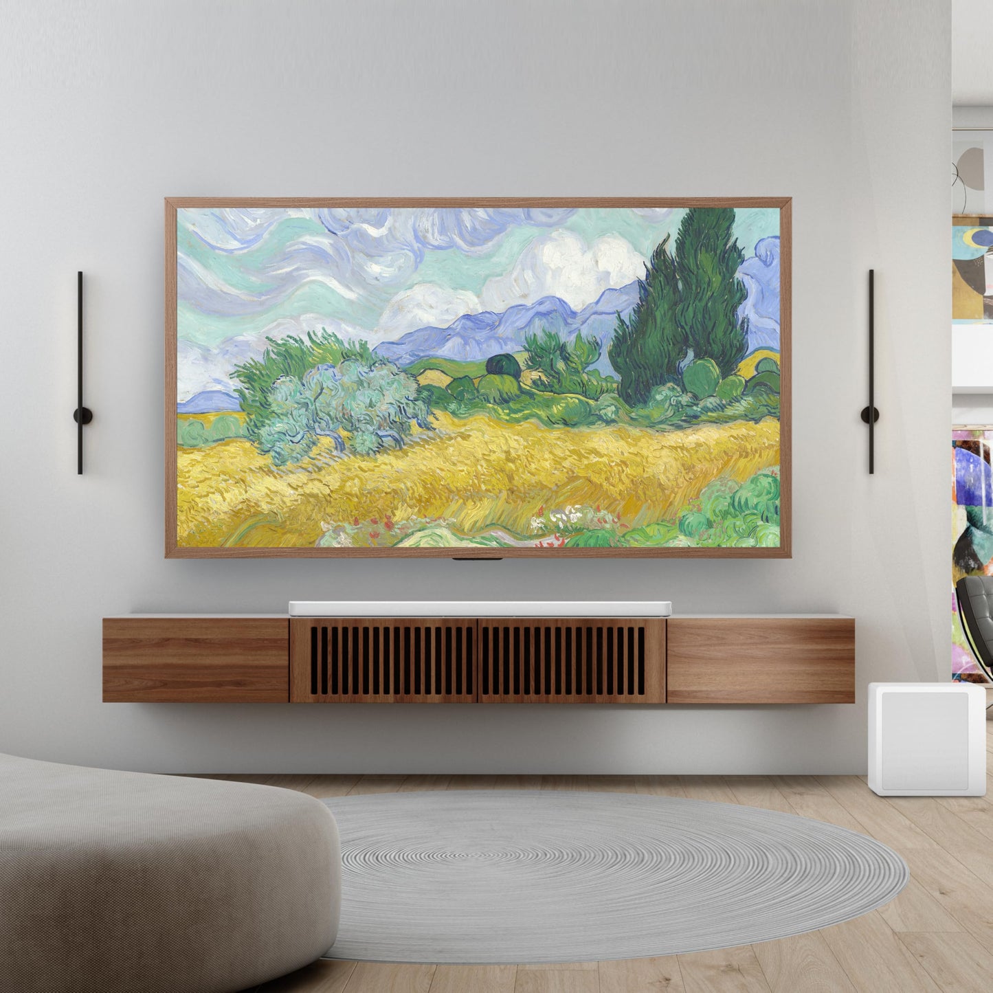 Hisense 50“ Hi-QLED S7 CanvasTV Series 4K UHD Google Smart Art TV (50S7SG, 2026 New) - Art Mode, Anti-Glare Panel, Dolby Vision HDR, Hi-Matte Display, Frame & UltraSlim Wall Mount Included