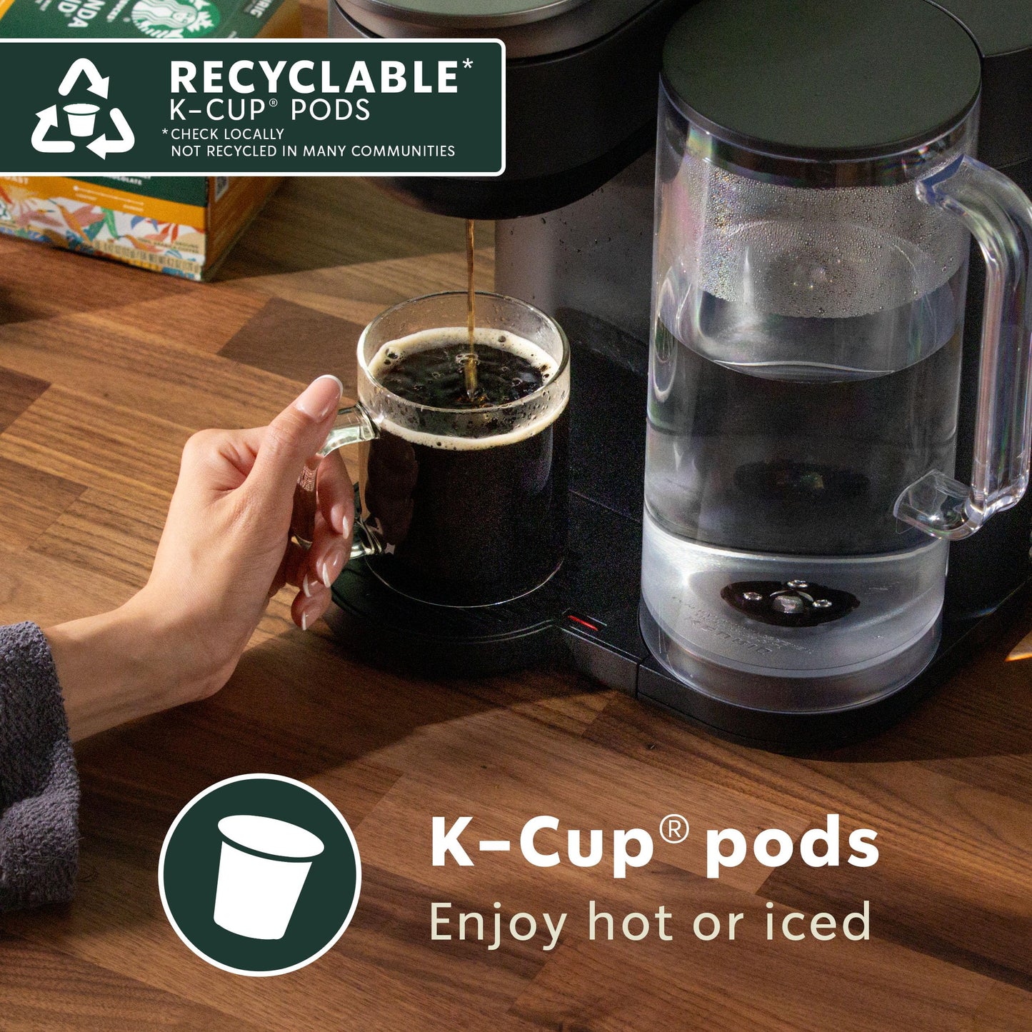 Starbucks K-Cup Coffee Pods, Starbucks Blonde, Medium and Dark Roast Hot or Iced Coffee, Variety Pack, 40 Keurig Pods