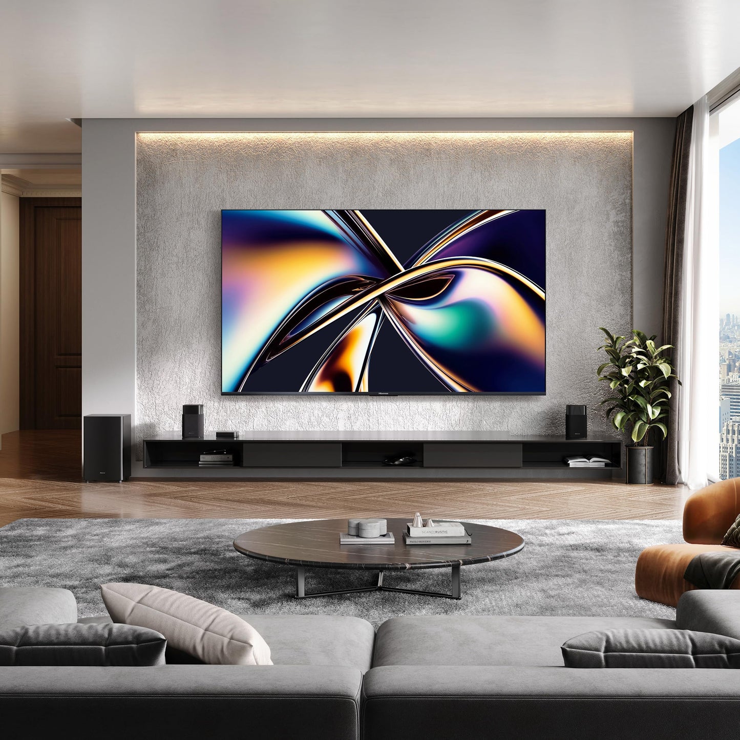 Hisense 100" Class U8 Mini-LED ULED 4K UHD Google Smart TV (100U8QG, 2025 Model) - QLED, Native 165Hz, VRR 288, Up to 5000 Nits, HDR10+, Dolby Vision IQ · Atmos, IMAX Enhanced, 4.1.2 Ch Surround