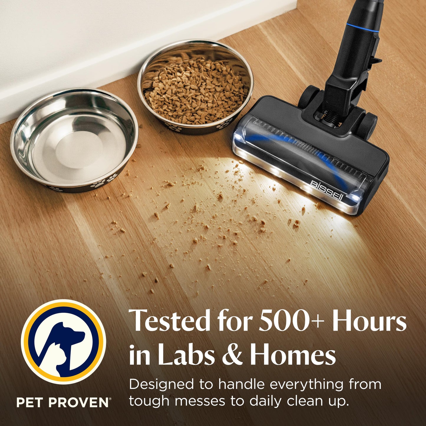 Bissell PowerClean FurGuard 280W Self-Standing Cordless Vacuum w/Self-Cleaning Brush Roll, Strong Suction, Removeable Battery, Wall Mount, Upholstery Tool & Bright Headlights