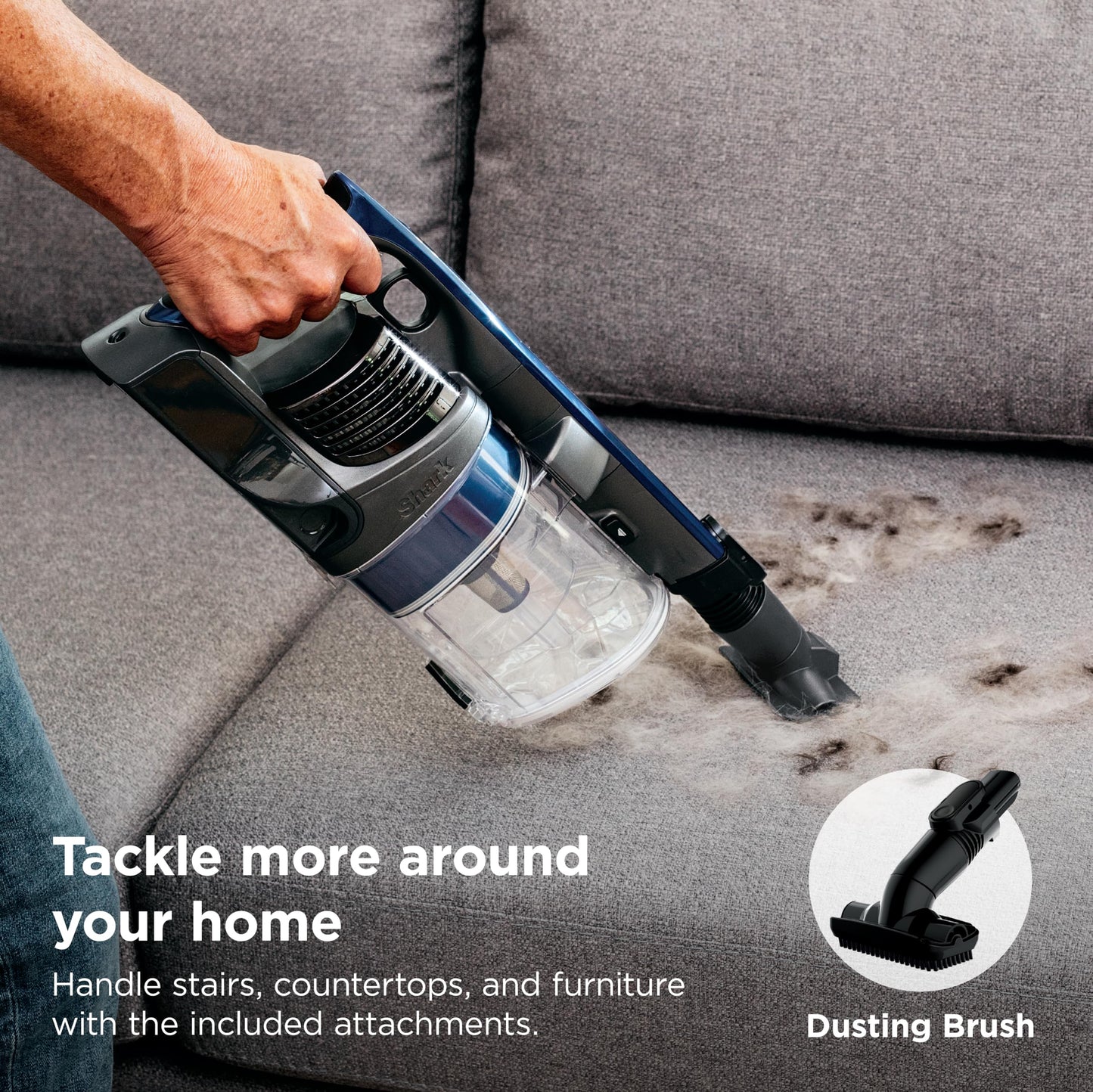 Shark® Cordless Pet, Cordless Lightweight Stick Vacuum Cleaner, Self Cleaning Brushroll, 40 Min Runtime, Removable Handheld, XL Dust Cup, Moonlight Blue, IY143H (2026 Release)