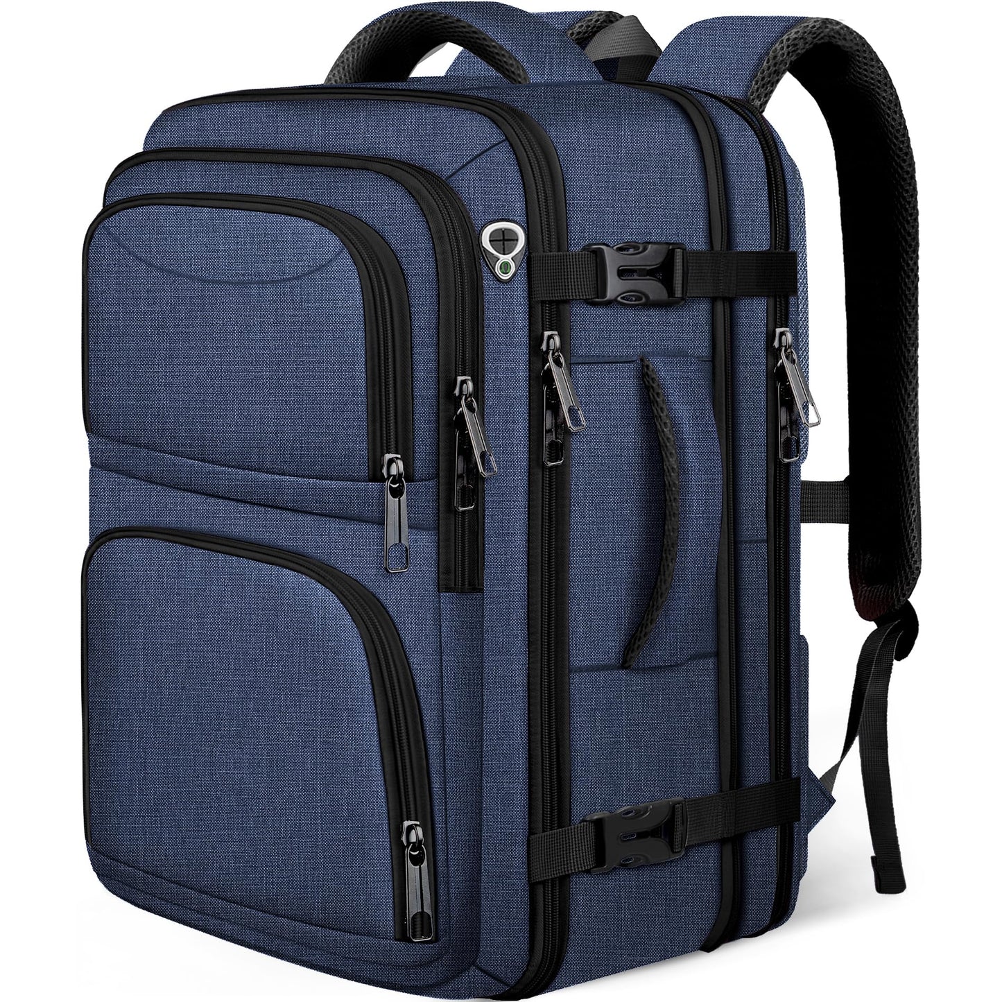 Travel Backpack, Expandable Carry on Backpack for Men, TSA 17.3 inch Laptop Bag Flight Approved, Lightweight Business Luggage Bag, Travel Gifts for Men Women, Black