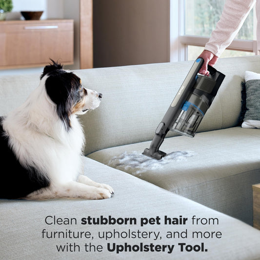 Shark PowerPro Reveal Plus Cordless Vacuum, FloorDetect & Dirt-Reveal Technology, HEPA Filter, Carpet & Hard Floor, Rechargeable, Charcoal, IZ376H